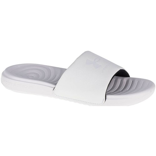 Chaussures Femme Tongs Under ARMOUR HORNETS Ansa Fixed Slides Blanc