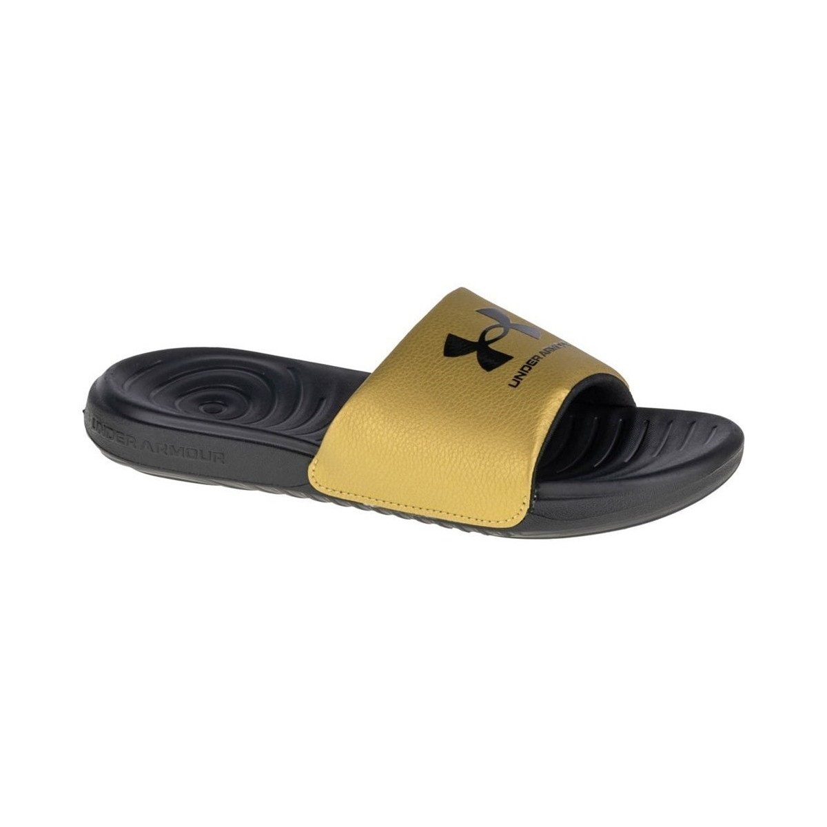 Chaussures Femme Tongs Under Armour Ansa Fixed Slides Jaune, Graphite