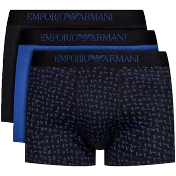 Sous-vêtements Homme Boxers Emporio Armani Pack x3 logo unlimited Noir