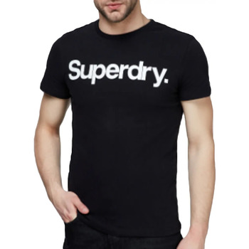Vêtements Homme T-shirts manches courtes Superdry Classic logo Noir