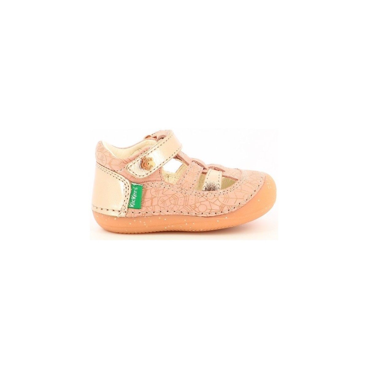 Chaussures Fille Baskets mode Kickers SUSHY ROSE ETHNIC Orange