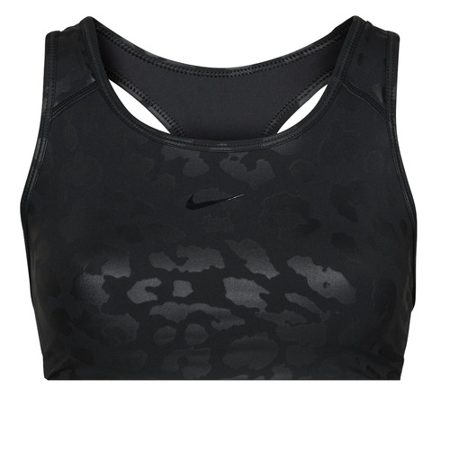 Vêtements Femme Brassières de sport Nike lacrosse W NP DF SWSH LEPARD SHINE BRA Noir