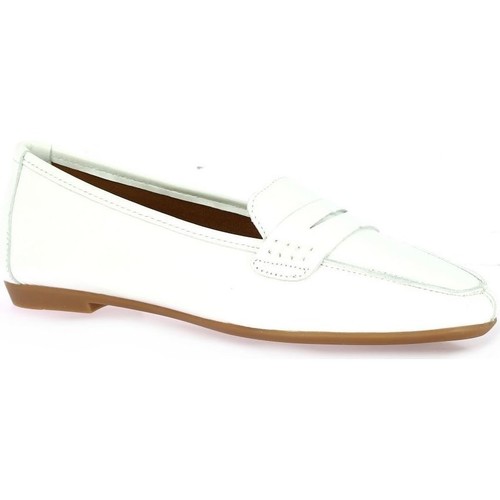 Latina Mocassins cuir Blanc - Chaussures Mocassins Femme 55,30 €