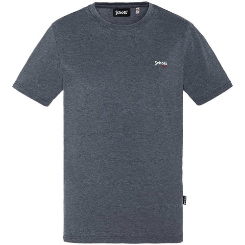 Vêtements Homme T-shirt Future Tokyo preto laranja Schott T-shirt Homme  Striker ref 52976 Marine Bleu
