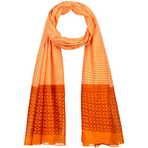 Accessoires textile Femme Echarpes / Etoles / Foulards Allée Du Foulard Chèche Ojo Orange