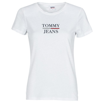 Vêtements Femme T-shirts manches courtes Tommy Jeans TJW SKINNY ESSENTIAL TOMMY T SS Blanc
