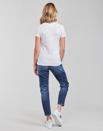 Tommy Jeans TJW SKINNY ESSENTIAL TOMMY T SS Blanc