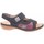 Chaussures Femme Sandales et Nu-pieds Rieker 6598914 Graphite, Rouge, Gris