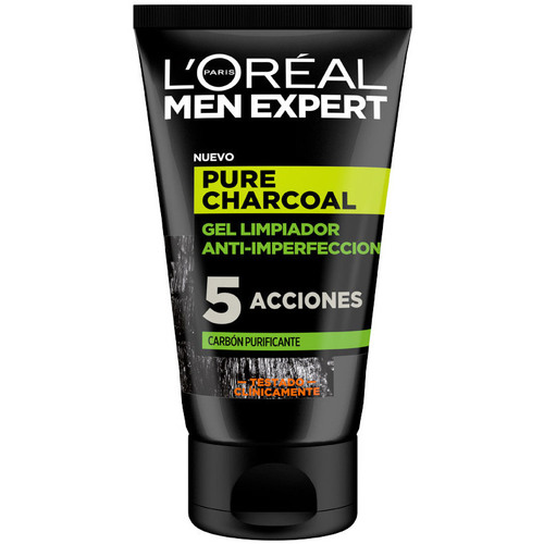 Beauté Homme Lot Homme Expert Peau L'oréal Men Expert Pure Charcoal Gel Limpiador Purificante 