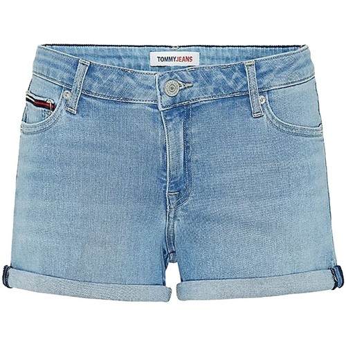 Vêtements Femme Shorts / Bermudas Tommy Black Jeans Short en jean  ref 52938 Denim extensible Bleu