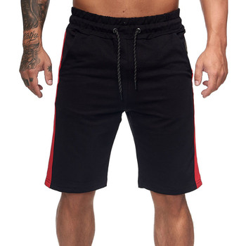 Vêtements Homme Shorts / Bermudas Monsieurmode Short homme à bandes Short 1400 noir Noir