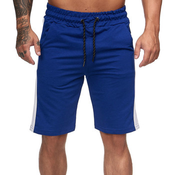 Vêtements Homme Shorts / Bermudas Monsieurmode Short homme avec bandes Short 1400 bleu roi Bleu