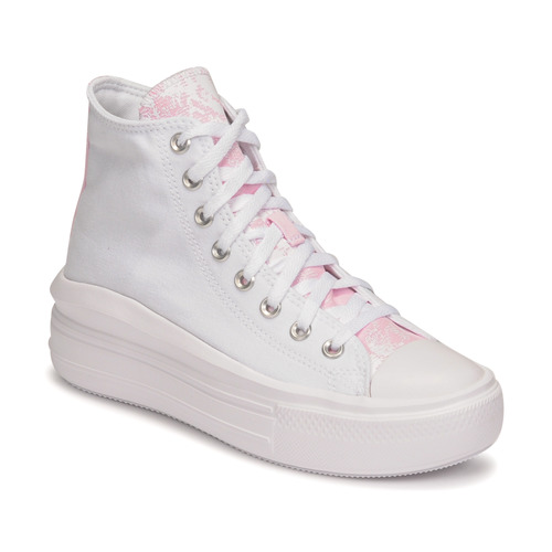 Chaussures Femme Baskets montantes Converse CHUCK TAYLOR ALL STAR MOVE HYBRID FLORAL HI Blanc