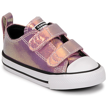 Chaussures Fille Baskets basses Converse CHUCK TAYLOR ALL STAR 2V IRIDESCENT GLITTER OX Rose