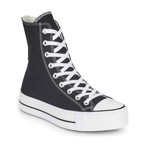 Chaussures Femme converse chuck taylor all star expressive craft canvas shoessneakers CHUCK TAYLOR ALL STAR LIFT CORE CANVAS X-HI Noir