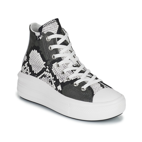 Chaussures Femme Baskets montantes Converse CHUCK TAYLOR ALL STAR MOVE AUTHENTIC GLAM HI Kaki / Noir / Blanc