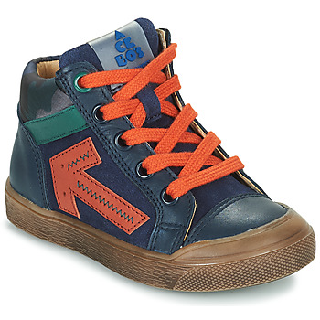 Chaussures Garçon Baskets montantes Acebo's 5567-MARINO-I Marine