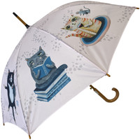 Accessoires textile Parapluies Enesco Grand Parapluie Allen design - Crazy Cat Rose