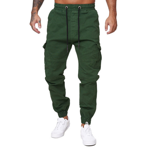 Vêtements Homme Combinaisons / Salopettes Jogger chino cargo homme Pantalon 3292 vert Vert
