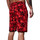 Vêtements Homme Shorts / Bermudas Monsieurmode Bermuda homme sportwear Bermuda 3622 camo rouge Rouge