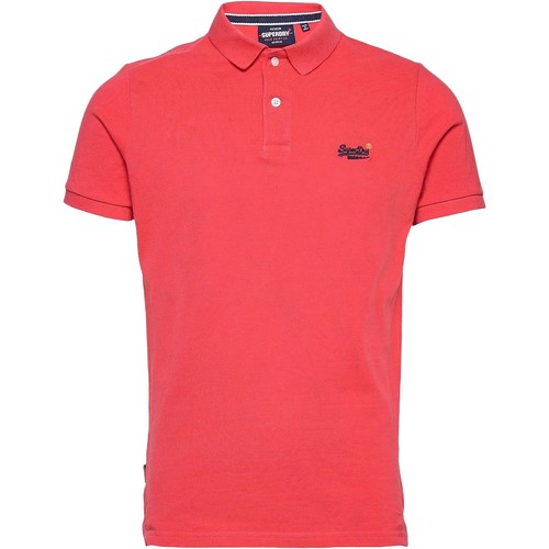 Polos Manches Courtes Superdry 166193 Rouge - Vêtements Polos manches courtes Homme 49 