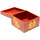 Maison & Déco Paniers / boites et corbeilles Phoenix Import Coffret Tibétain fleur peint à la main Rouge