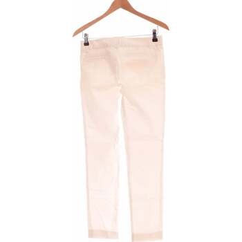 Zara pantalon slim femme  36 - T1 - S Blanc Blanc