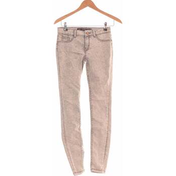 Vêtements Femme Petite Jeans slim Zara Pantalon Slim Femme  34 - T0 - Xs Gris