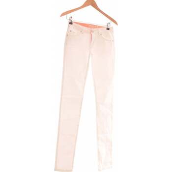 Vêtements Femme pleated Jeans slim Bonobo Jean Slim Femme  34 - T0 - Xs Blanc
