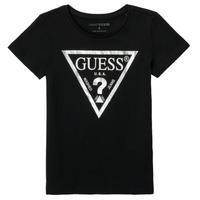 Vêtements Fille T-shirts manches courtes Guess REFRIT Noir