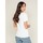 Vêtements Femme T-shirts manches courtes Dona X Lisa T-shirt col rond message FIBEXO Blanc