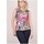 Vêtements Femme Tops / Blouses Georgedé Top Lison en Dentelle Imprimé Rose Multicolore