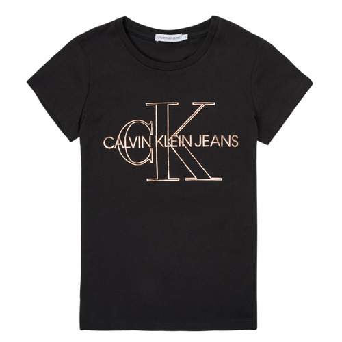 Vêtements Fille Calvin Klein Jeans TIZIE Noir - Livraison Gratuite 