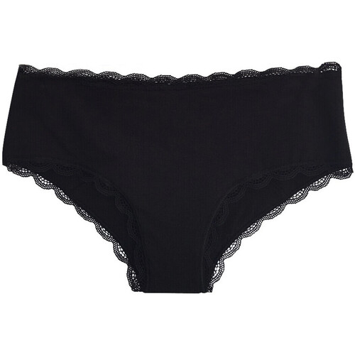 Sous-vêtements Femme Culottes & slips Legging Chaud Femme Laine Shorty menstruel Noir