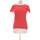 Vêtements Femme T-shirts & Polos Mango top manches courtes  36 - T1 - S Rouge Rouge