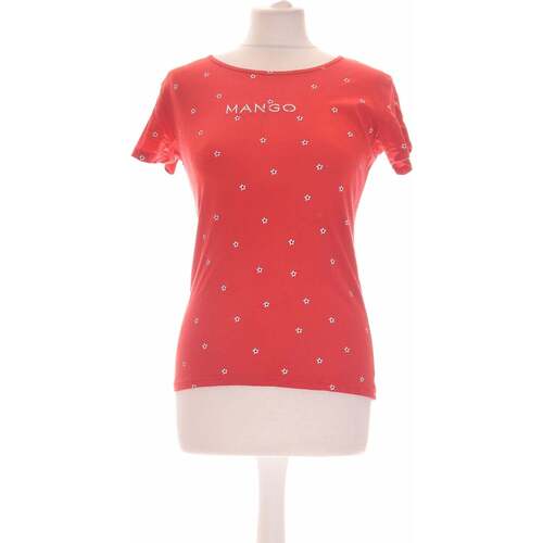 Vêtements Femme La garantie du prix le plus bas Mango top manches courtes  36 - T1 - S Rouge Rouge
