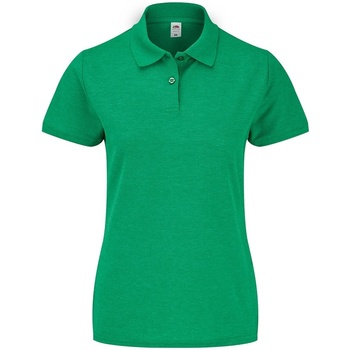 Vêtements Femme Polos manches longues Fruit Of The Loom SS86 Vert