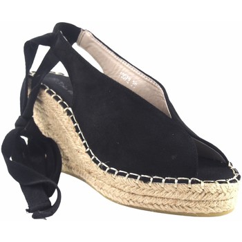 Chaussures Femme Espadrilles Olivina Sandale femme BEBY 19072 noir Noir