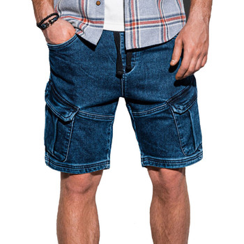 Vêtements Homme Shorts / Bermudas Monsieurmode Short jean fashion homme Short W220 bleu Bleu