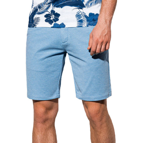 Monsieurmode Short chino pour homme Short W224 bleu clair Bleu - Vêtements  Shorts / Bermudas Homme 29,99 €