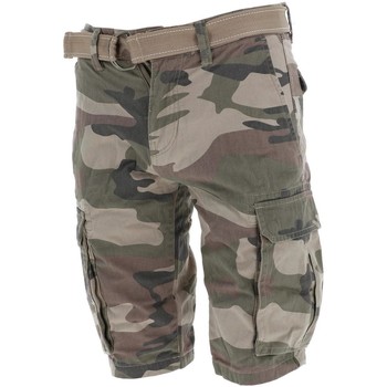 Vêtements Garçon sty10788 Shorts / Bermudas Teddy Smith Shurley camo kk short jr Kaki Army
