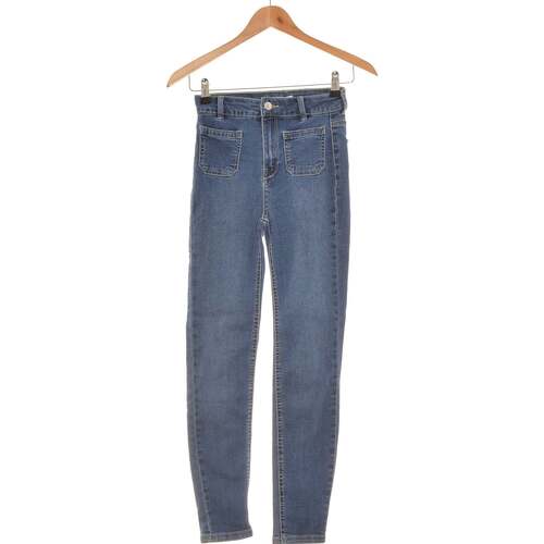 Vêtements Femme Jeans Achetez vos article de mode PULL&BEAR jusquà 80% moins chères sur JmksportShops Newlife jean slim femme  32 Bleu Bleu