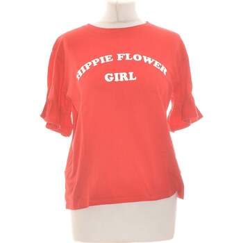 Vêtements Femme T-shirts manches courtes Mango Top Manches Courtes  36 - T1 - S Rouge