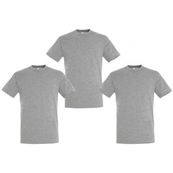 Vêtements T-shirts manches courtes Sols PACK 3 CAMISETAS GRISES COTTON Gris