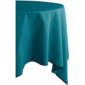 serviettes de table nappes, sets de table vent du sud  nappe en coton teint lavé - paon - 160 x 200 cm 