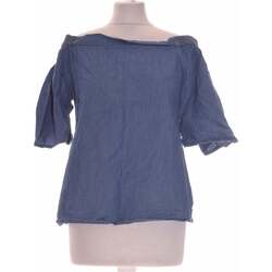 Vêtements Femme Tops / Blouses Monoprix Top Manches Courtes  36 - T1 - S Bleu
