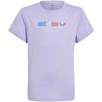 Vêtements Enfant T-shirts manches courtes adidas Originals GN7481 Violet