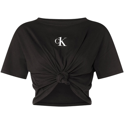 Vêtements Femme T-shirts & Polos Calvin Klein Jeans KW0KW01366 Noir