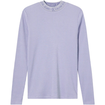 Vêtements Femme T-shirts manches longues Calvin Klein Jeans J20J215228 Violet