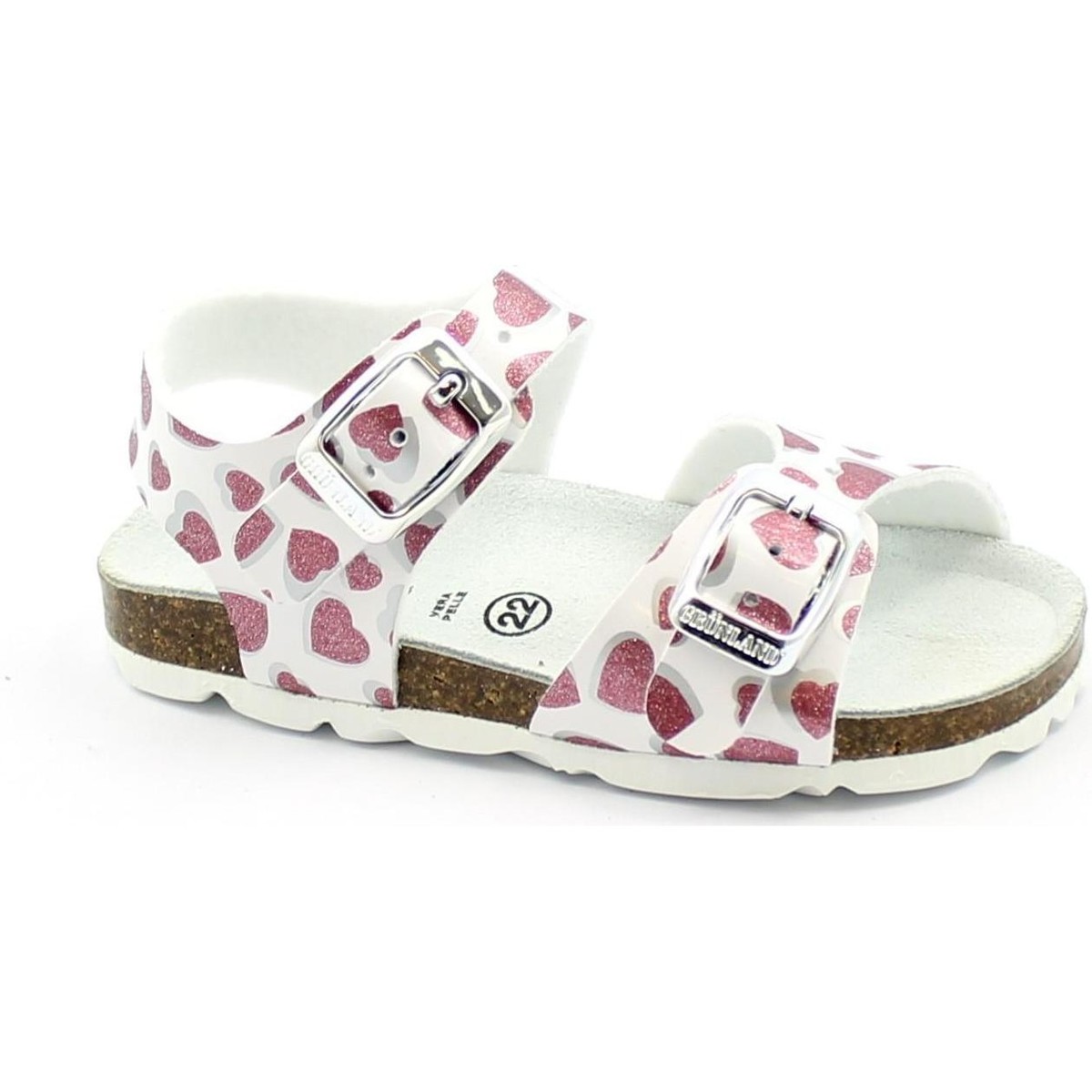 Chaussures Enfant Sandales et Nu-pieds Grunland GRU-E21-SB1535-BI Blanc